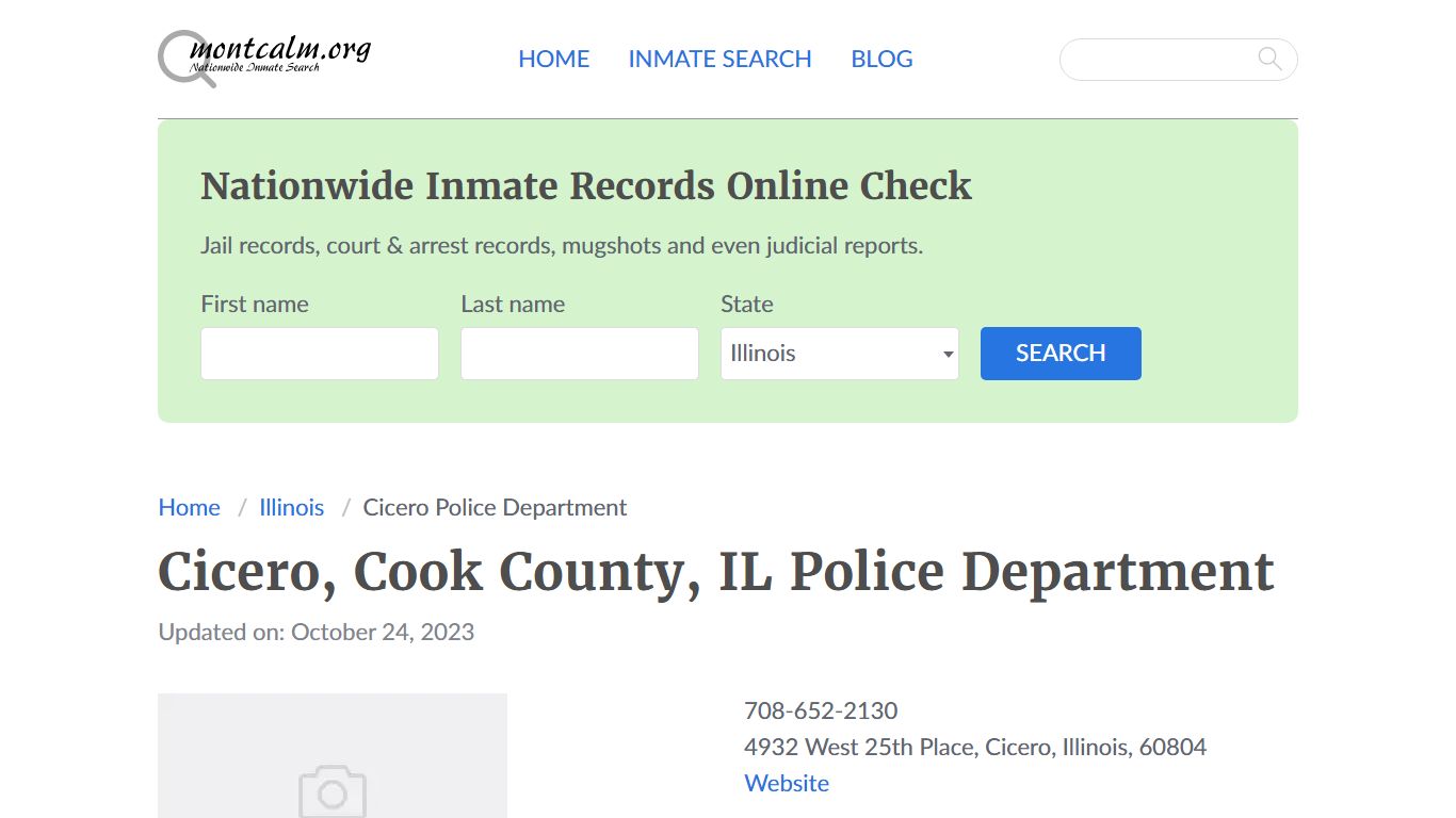 Cicero, IL Police - City Jail Inmates, Arrests - Montcalm County, Michigan